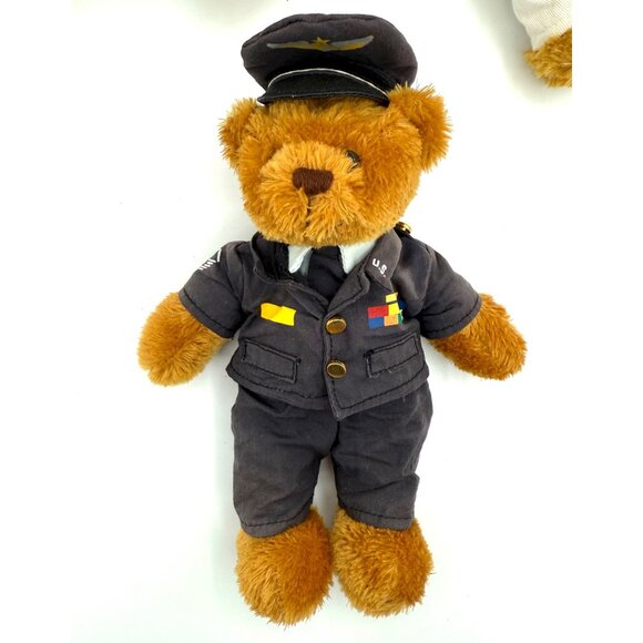 Plushland 2008 3-Piece Military Teddy Bear Set – Navy, Army & Air Force Uniforms - Picture 3 of 9